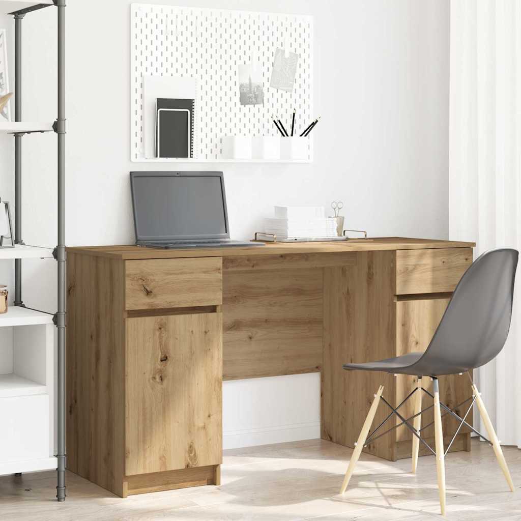 Schreibtisch Artisan-Eiche Holzwerkstoff 140 x 49 x 76 cm