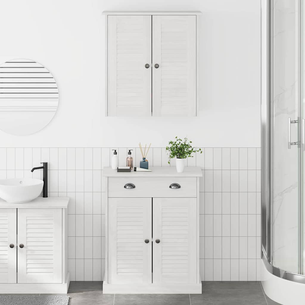 Badezimmermöbel-Set VIGO 2 Stk. Weiß und Antikweiß