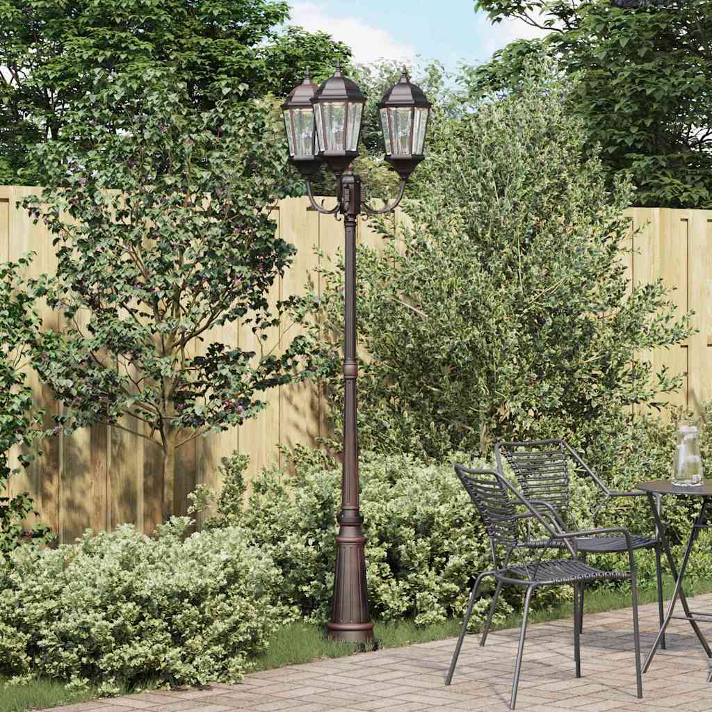 Garten-Licht 61 x 53 x 235 cm Aluminium und Glas