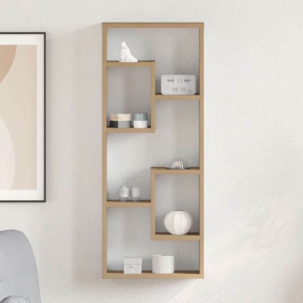 Wandregal Artisan-Eiche 36 x 16 x 90 cm Holzwerkstoff