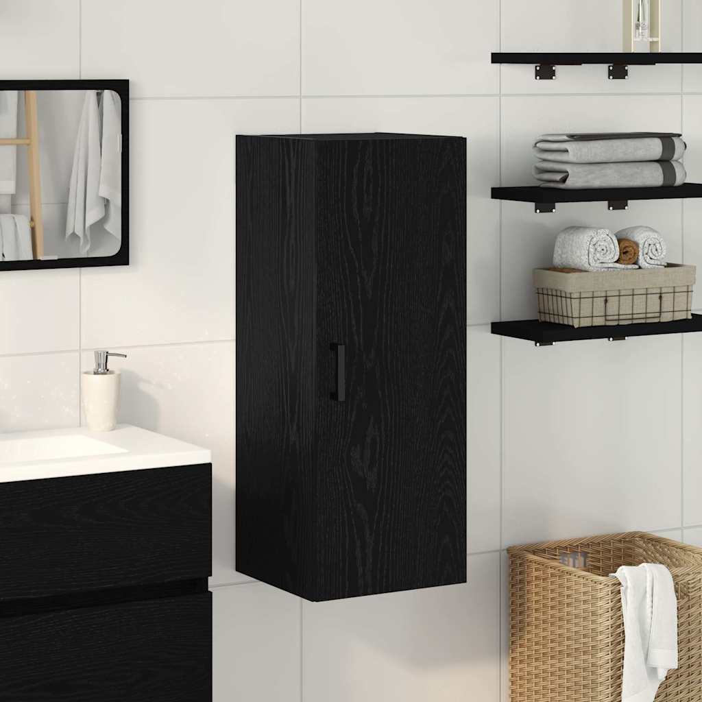 Wandschrank Schwarze Eiche 34,5 x 34 x 90 cm Holzwerkstoff