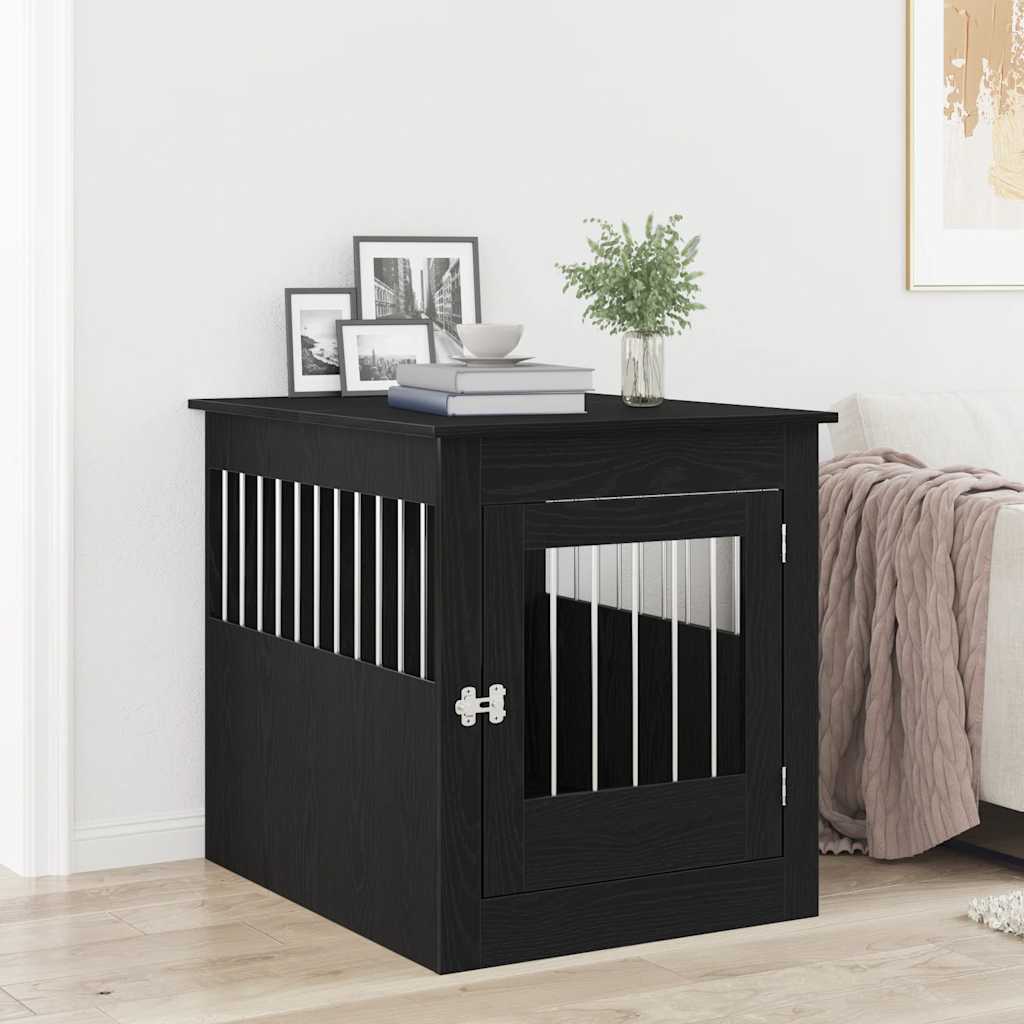 Hundebox Möbel Schwarze Eiche 64,5x80x71 cm Holzwerkstoff
