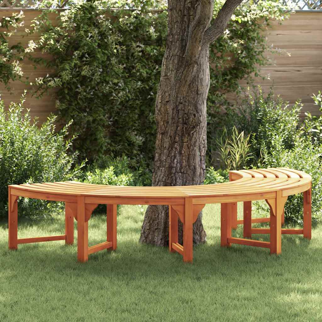 Baumbank 4 -Seater 210 x 80 x 45 cm Massives Eukalyptus Holz