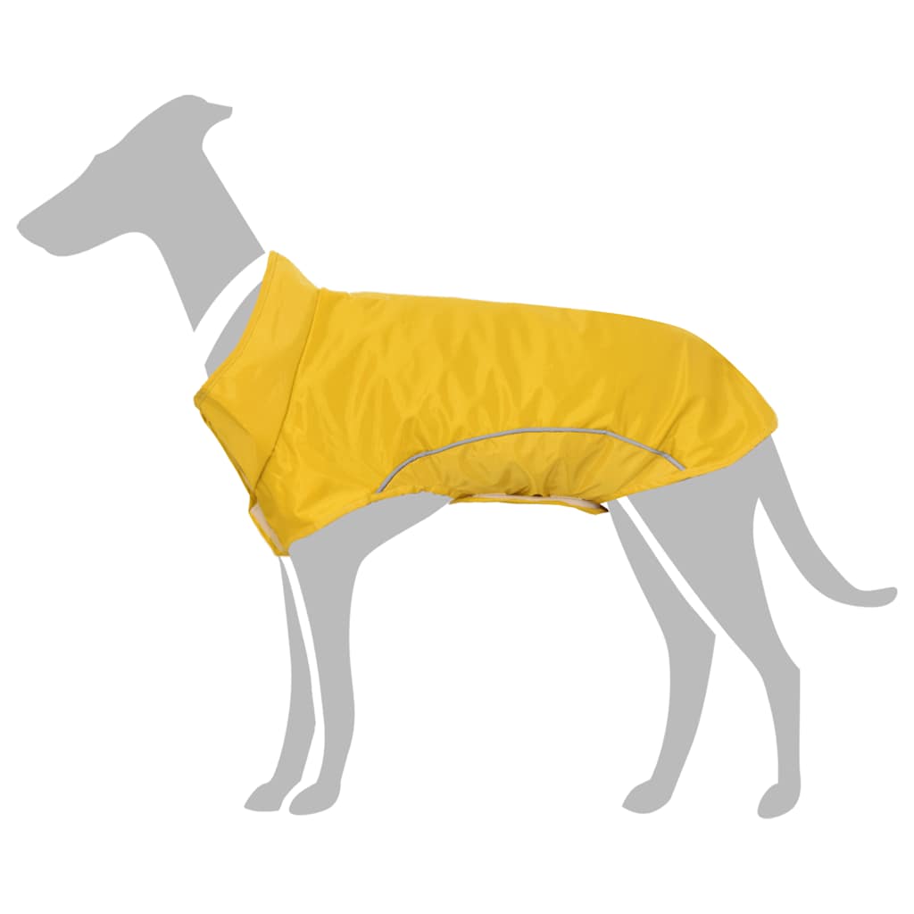 Hunde Regenmantel mit Reflexstreifen Polyester Gelb M