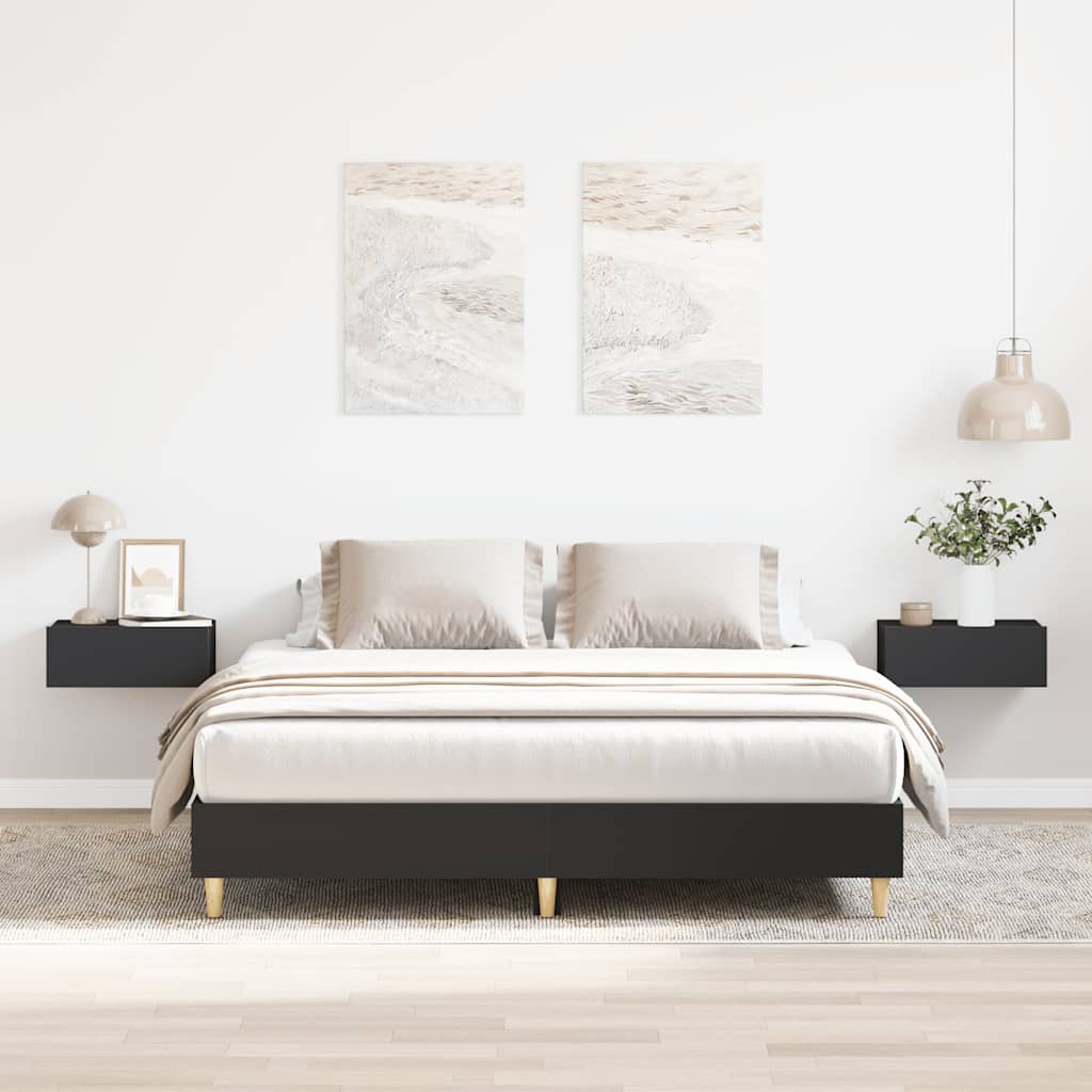 Bettgestell ohne Matratze Schwarz 140x200 cm Holzwerkstoff