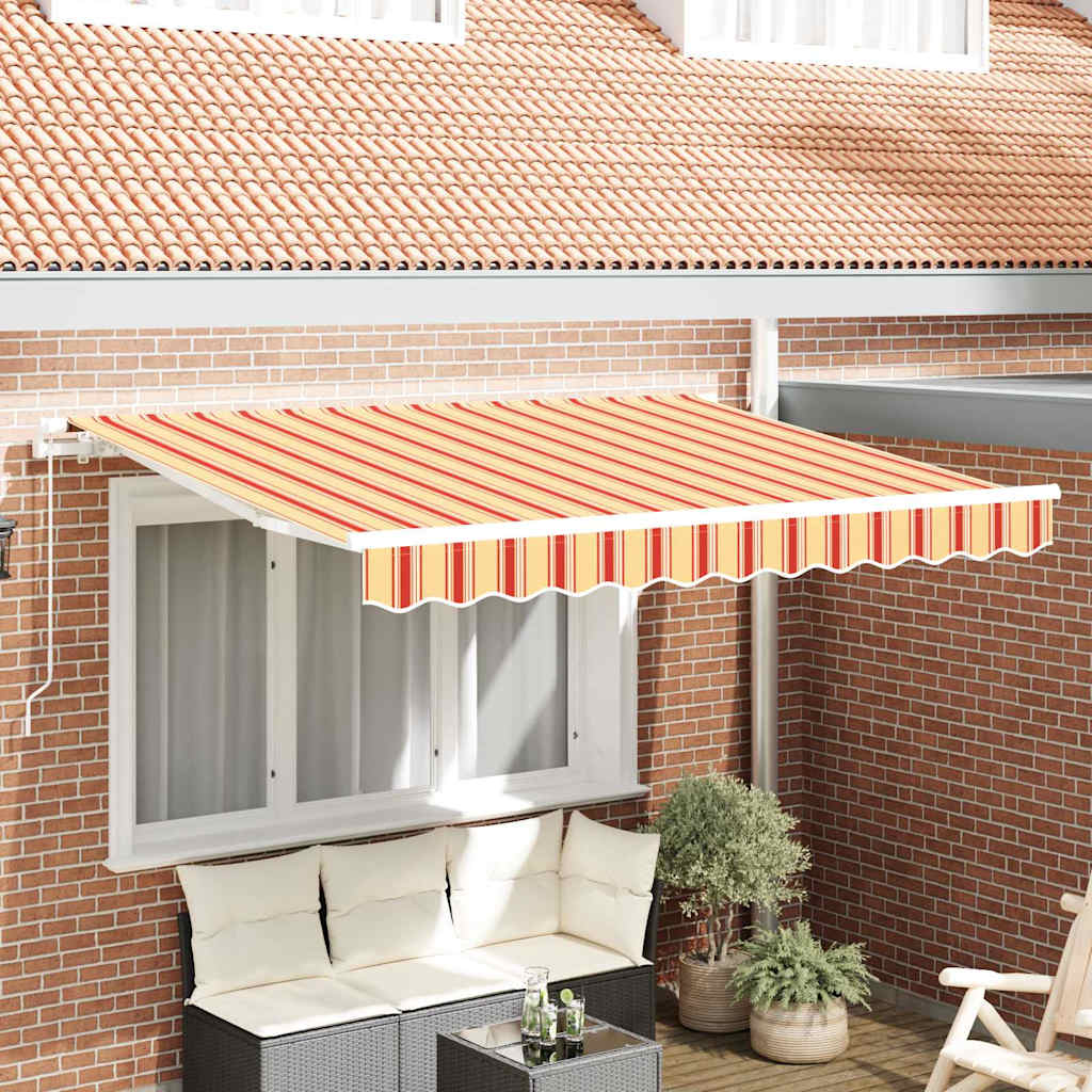 Markisenersatzstoff Gelb und Orange 330 x 195 cm Polyester