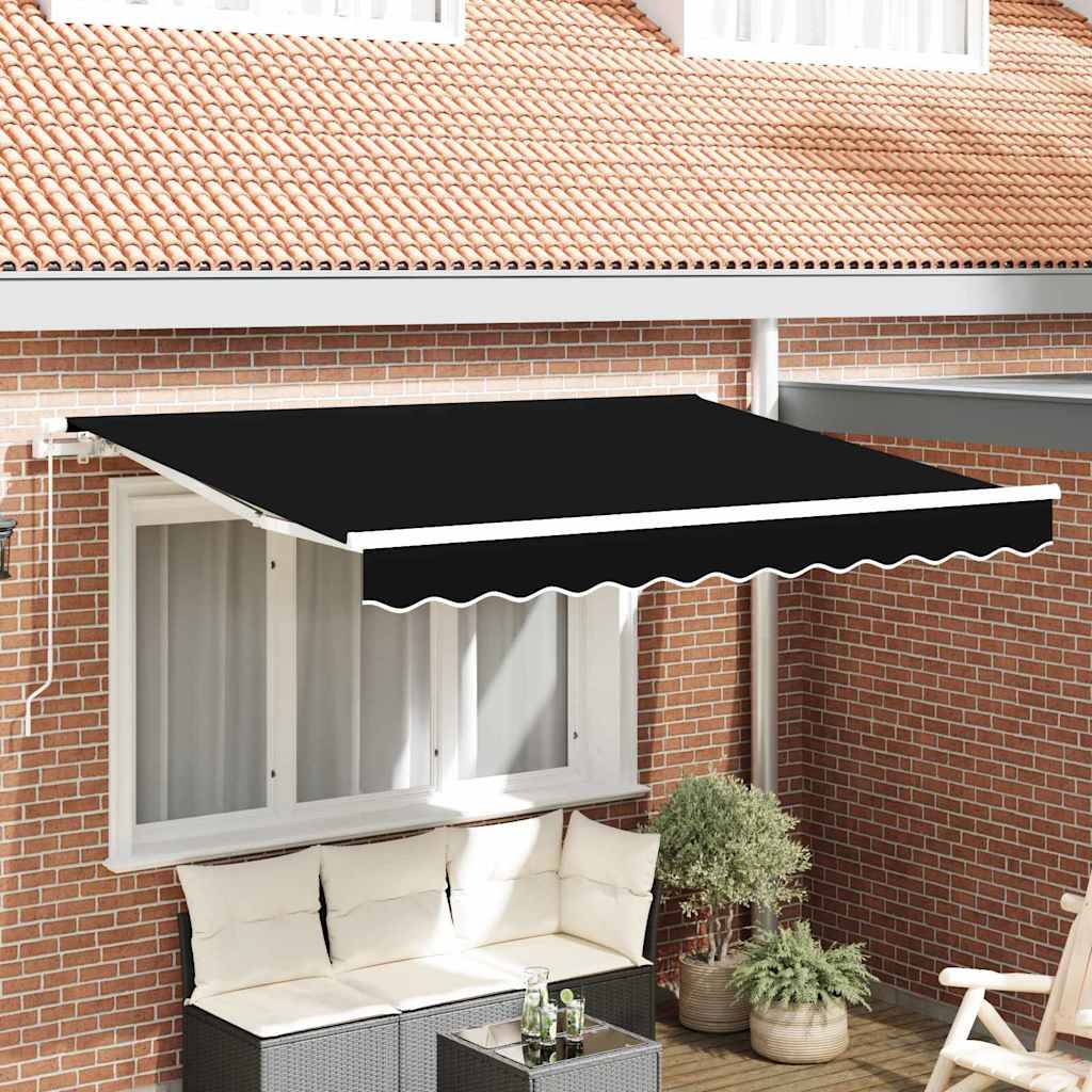 Markisenersatzstoff Schwarz 330 x 245 cm Polyester