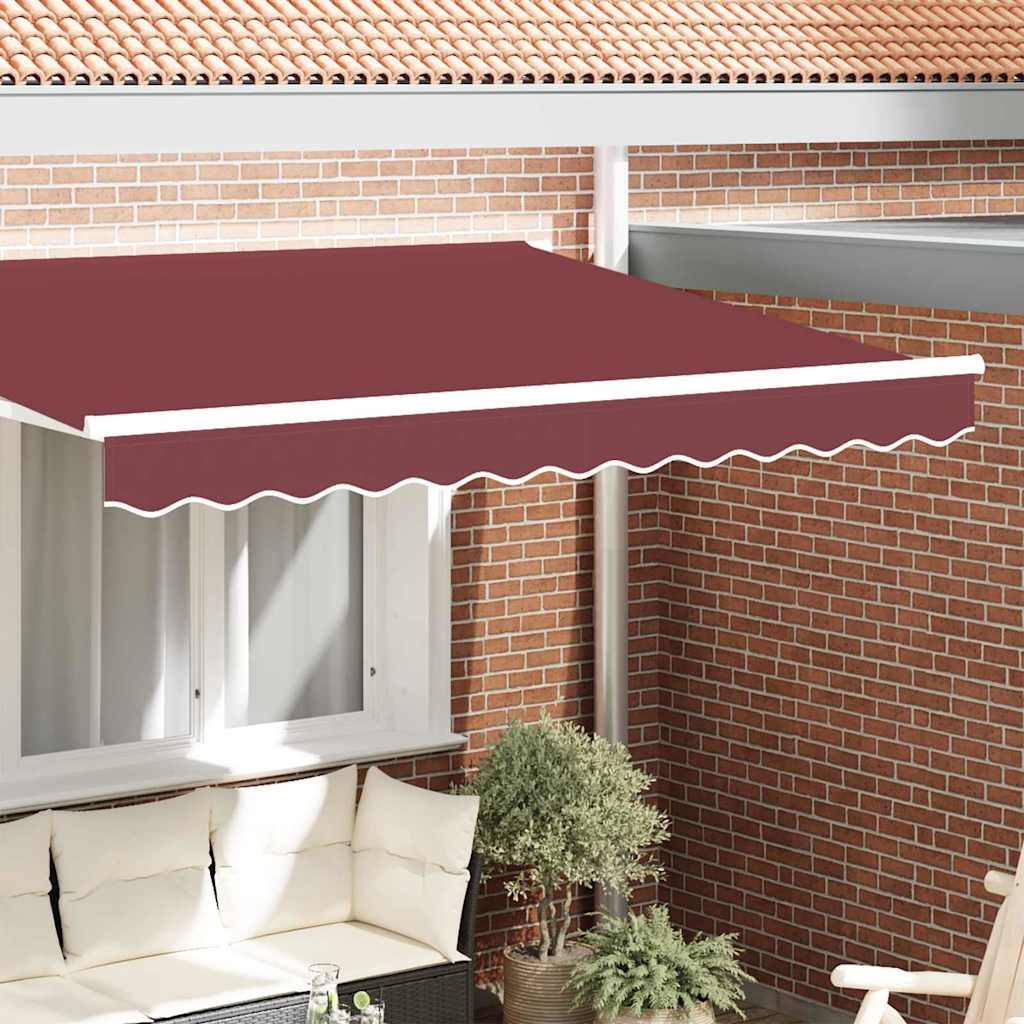 Markisenschürzen-Ersatz Burgunderstreifen 230 x 20 cm Polyester