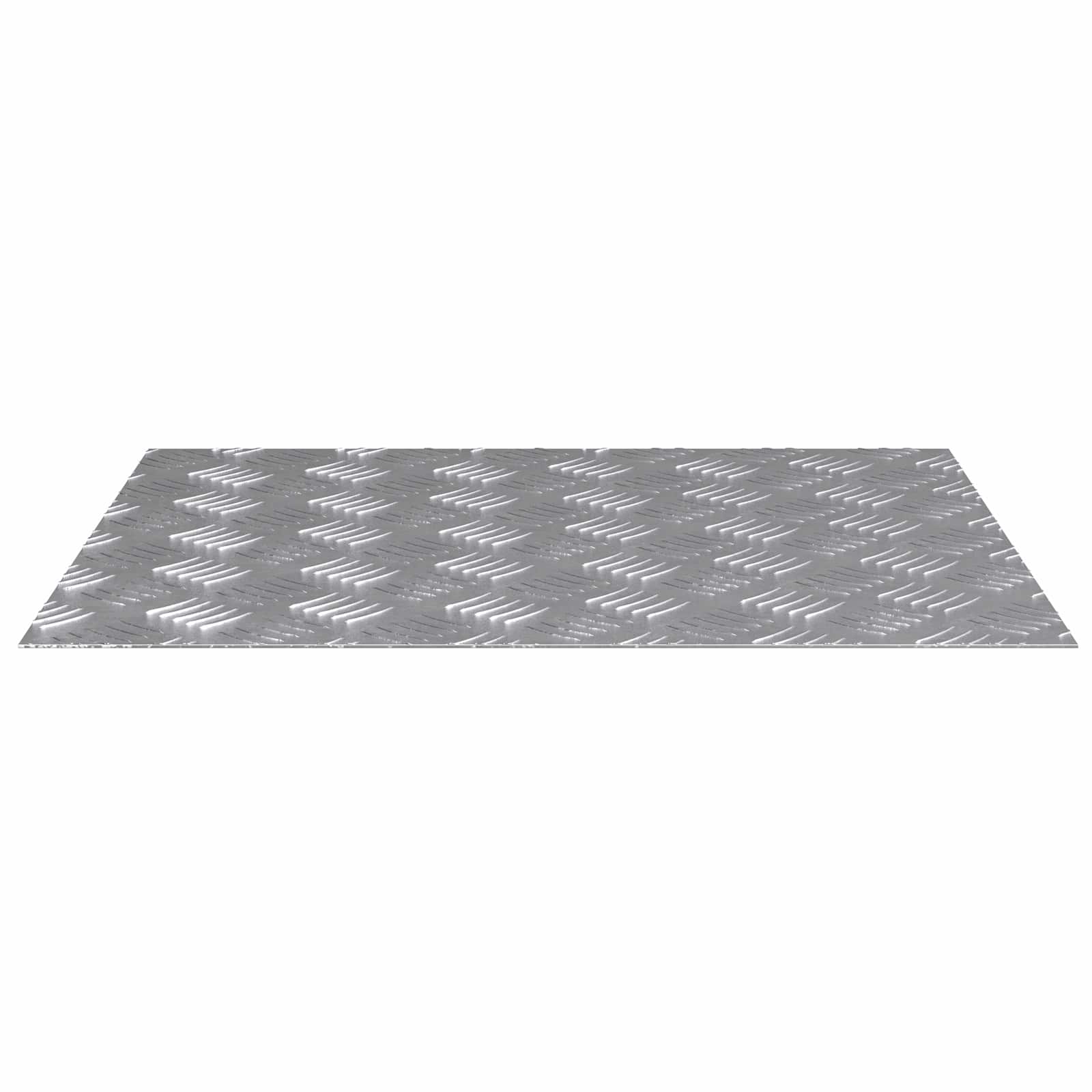 Treppe Tritt 4 stk. 60 x 50 cm Silber Aluminium Rechtwinklig
