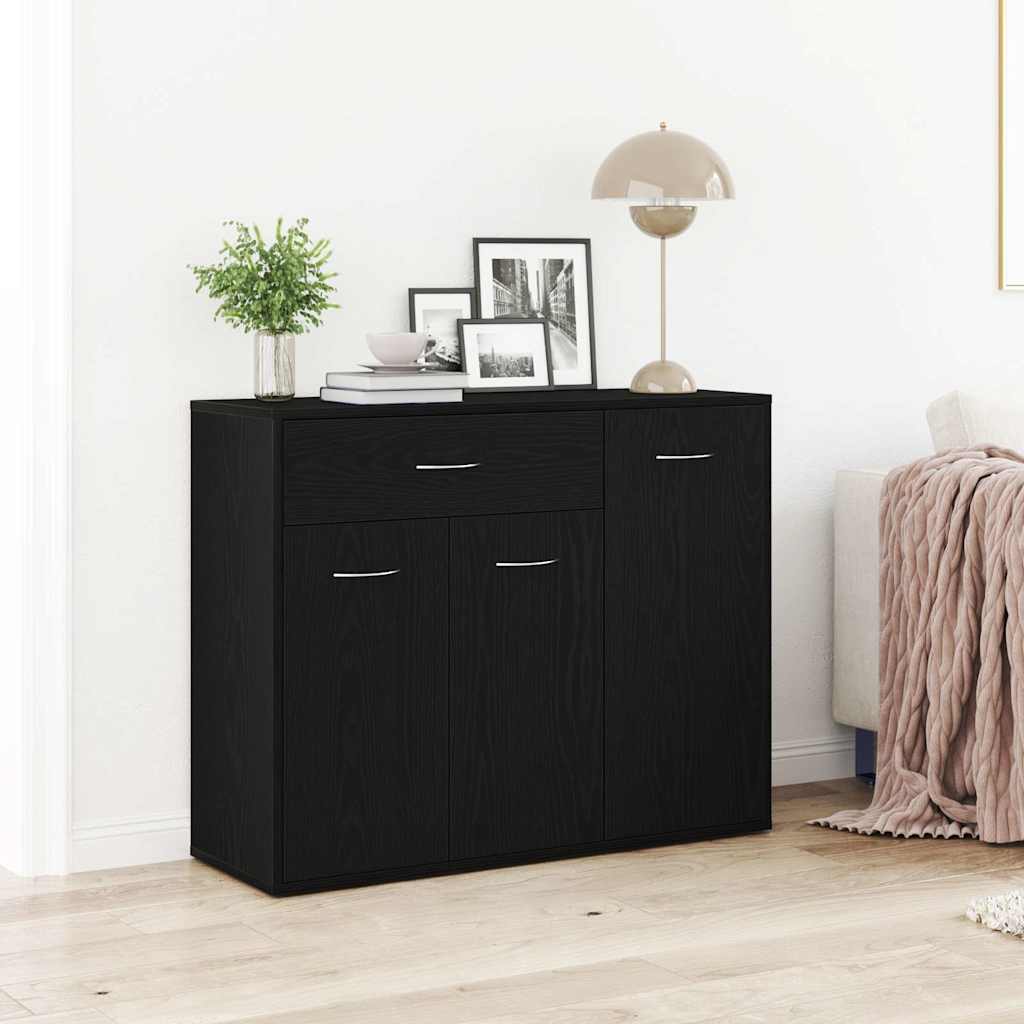 Sideboard Schwarze Eiche 88x30x70 cm Holzwerkstoff