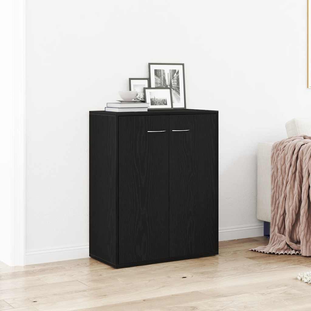 Sideboard Schwarze Eiche 60x30x75 cm Holzwerkstoff