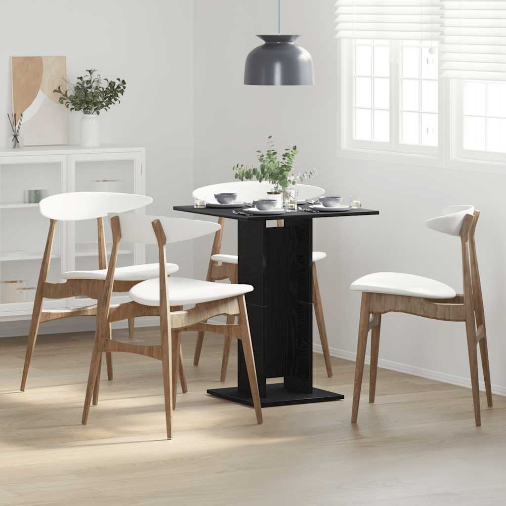Bistrotisch Schwarze Eiche 60x60x75 cm Holzwerkstoff