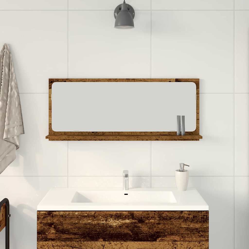 Spiegelablage Altholz 90 x 10,5 x 37 cm Holzwerkstoff