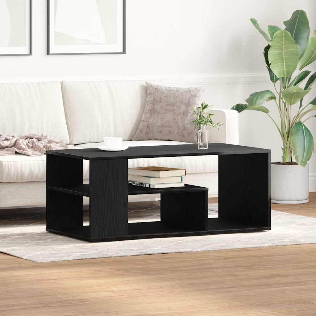 Couchtisch Schwarz Eichen-Optik 100 x 50 x 40 cm Holzwerkstoff