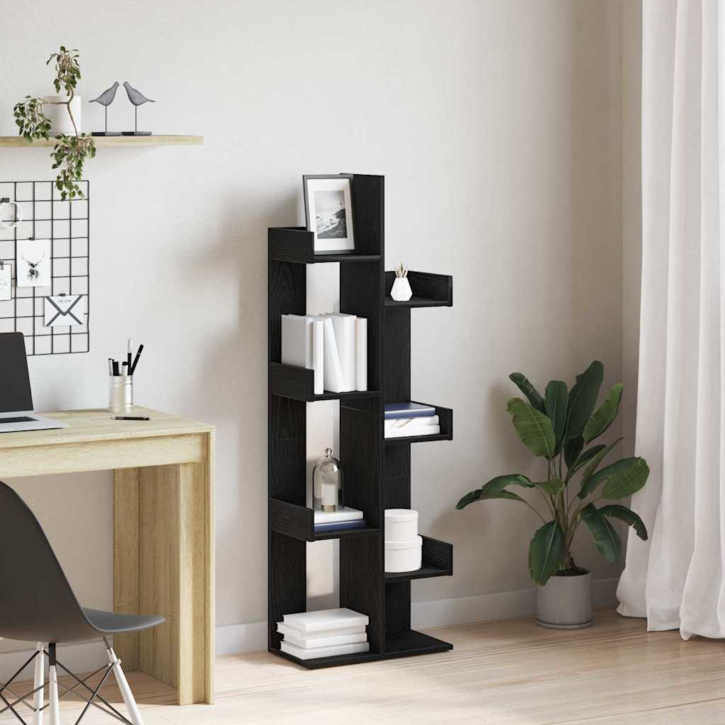 Bücherregal 8 Ebenen 48 x 25,5 x 140 cm Holzwerkstoff