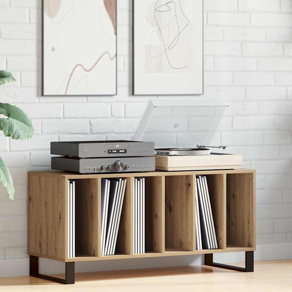 Schallplattenschrank Artisan-Eiche 100 x 38 x 48 cm