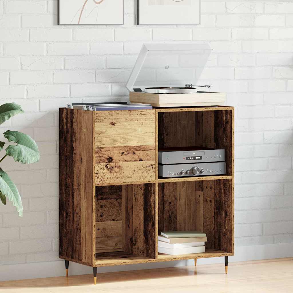 Schallplattenschrank Altholz 85 x 38 x 89 cm Holzwerkstoff