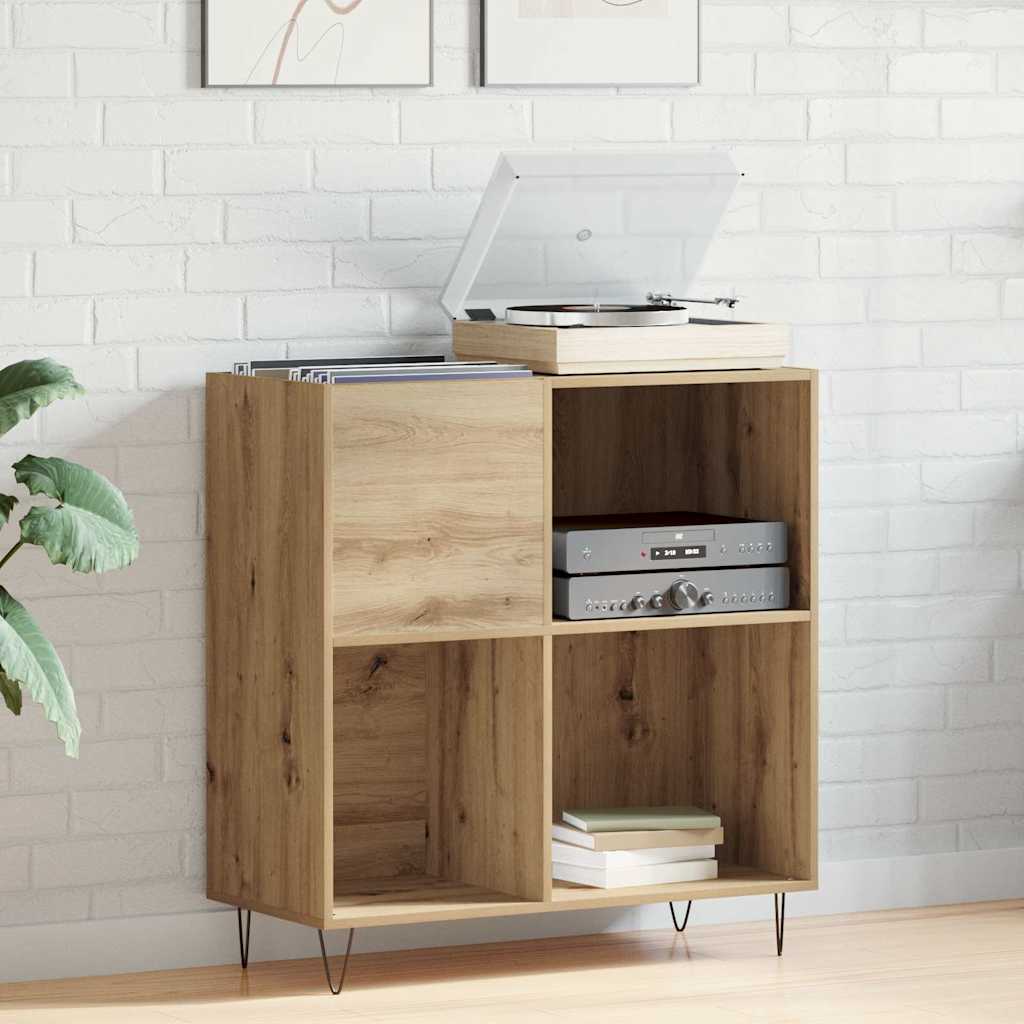 Schallplattenschrank Artisan-Eiche 85 x 38 x 89 cm