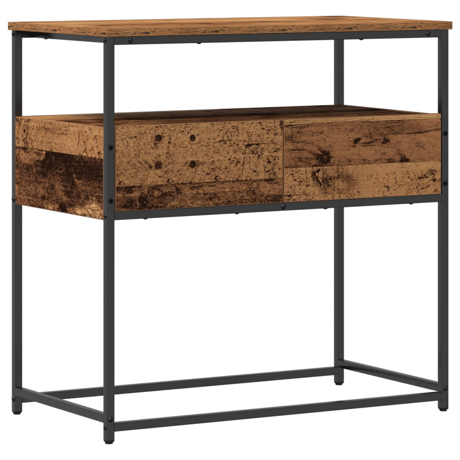 Konsolentisch Altholz 75 x 40 x 75 cm Holzwerkstoff