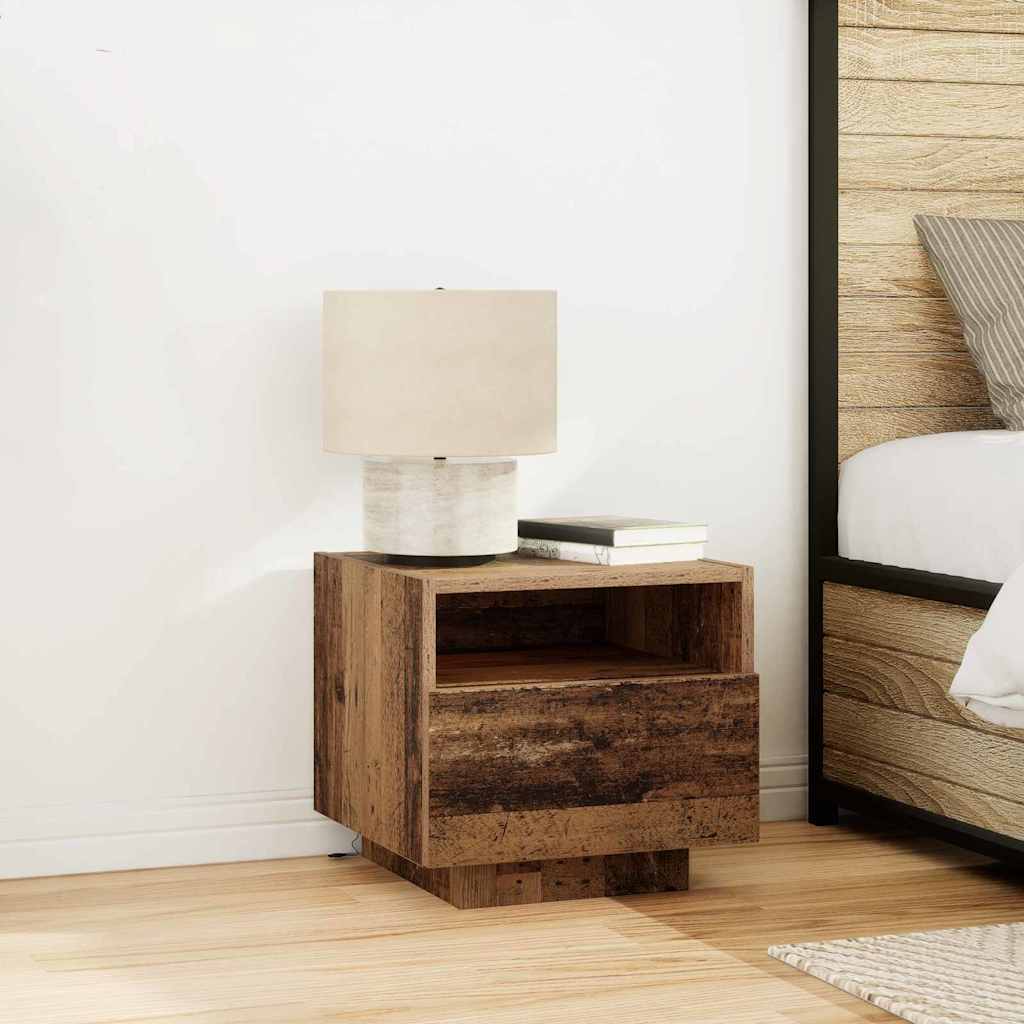 Nachttisch 2 stk. Altholz 40 x 39 x 37 cm Holzwerkstoff