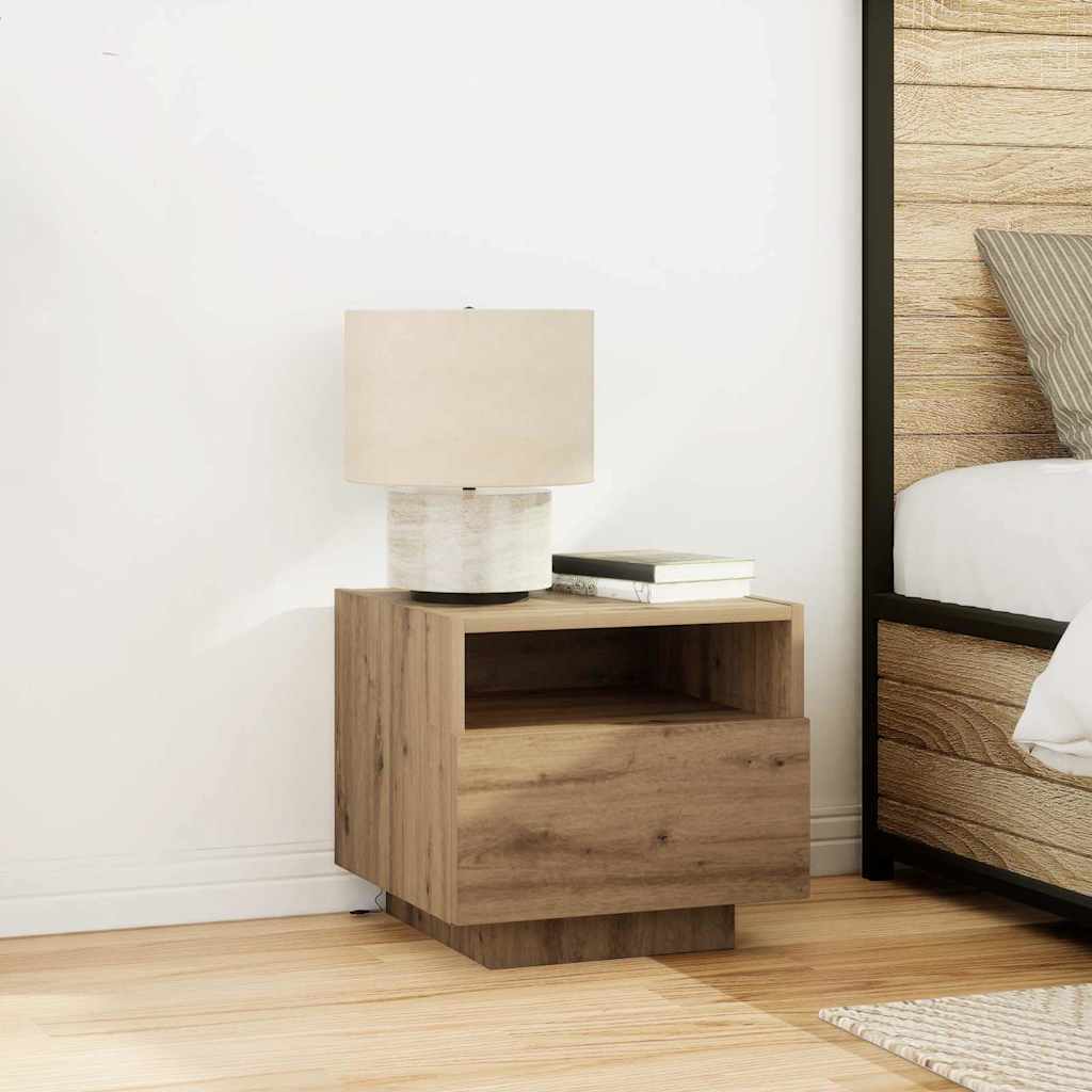 Nachttisch 2 stk. Artisan-Eiche 40 x 39 x 37 cm Holzwerkstoff