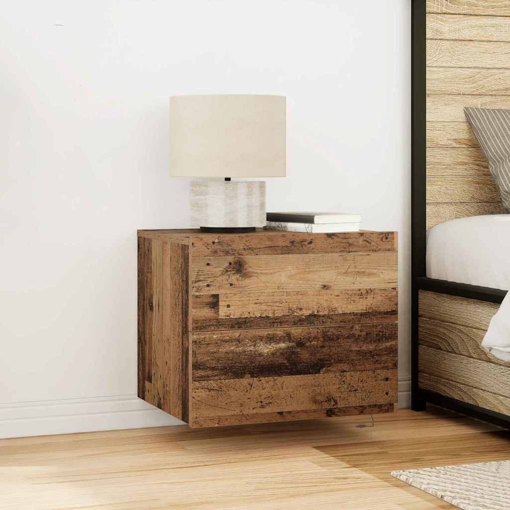 Nachttisch 2 stk. Altholz 50 x 39 x 41 cm Holzwerkstoff