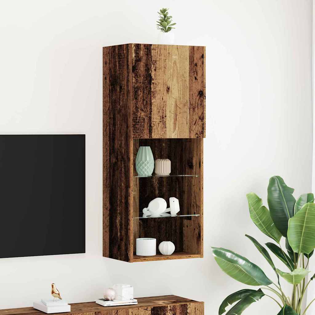 TV-Schrankset 40,5 x 30 x 102 cm Altholz Holzwerkstoff