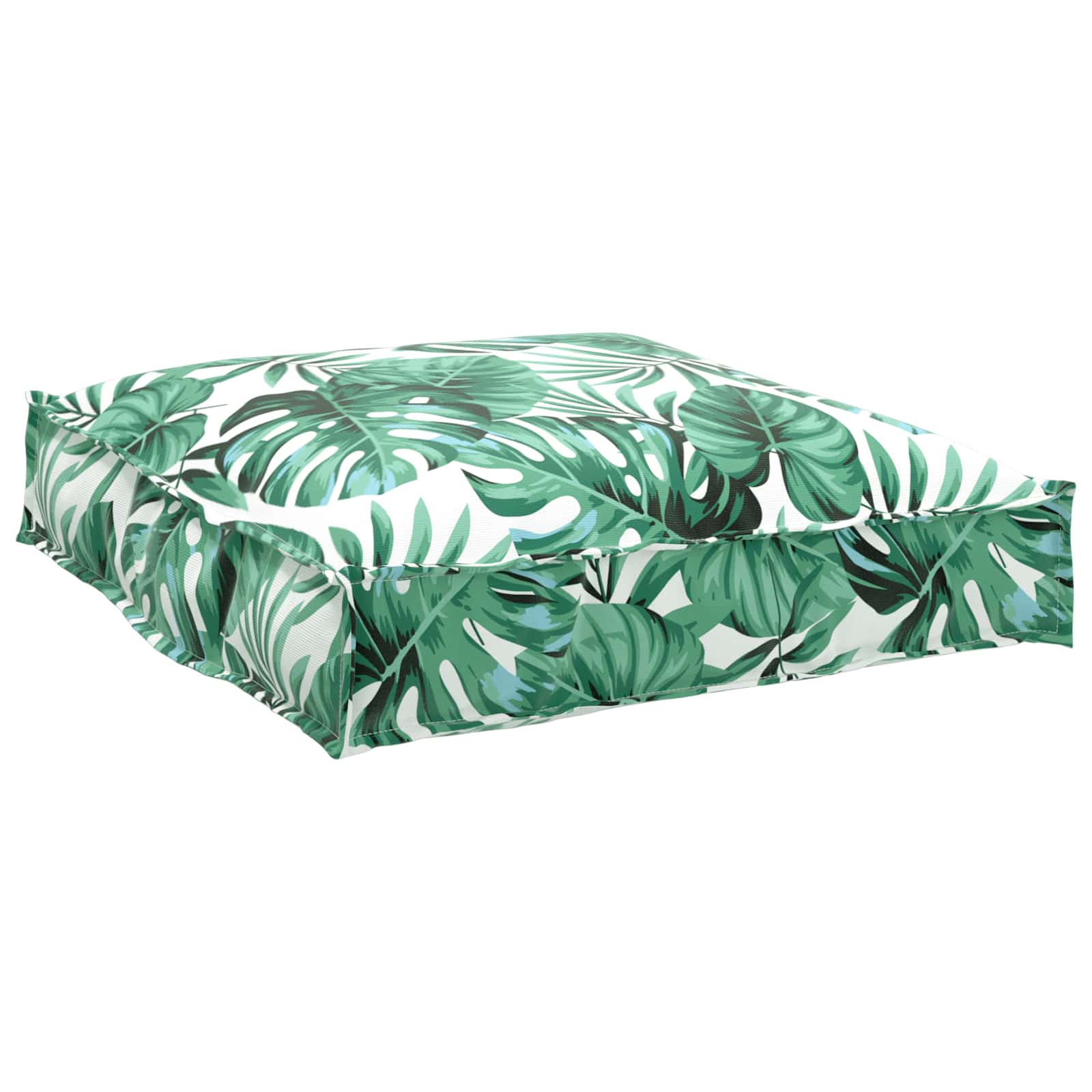 Kissen Oxford-Stoff Blattmuster 70 x 70 x 12 cm