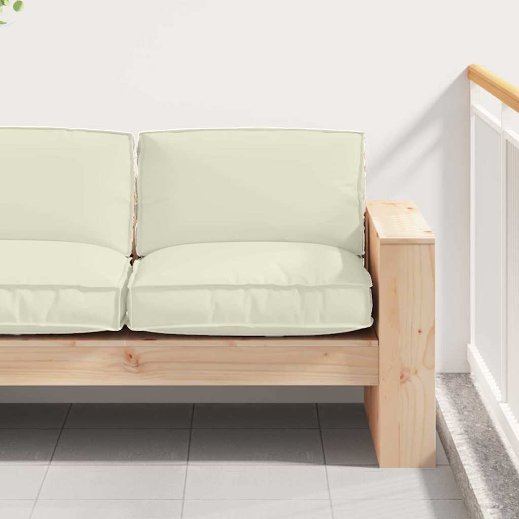 Kissen Oxford-Stoff Creme 80 x 80 x 12 cm