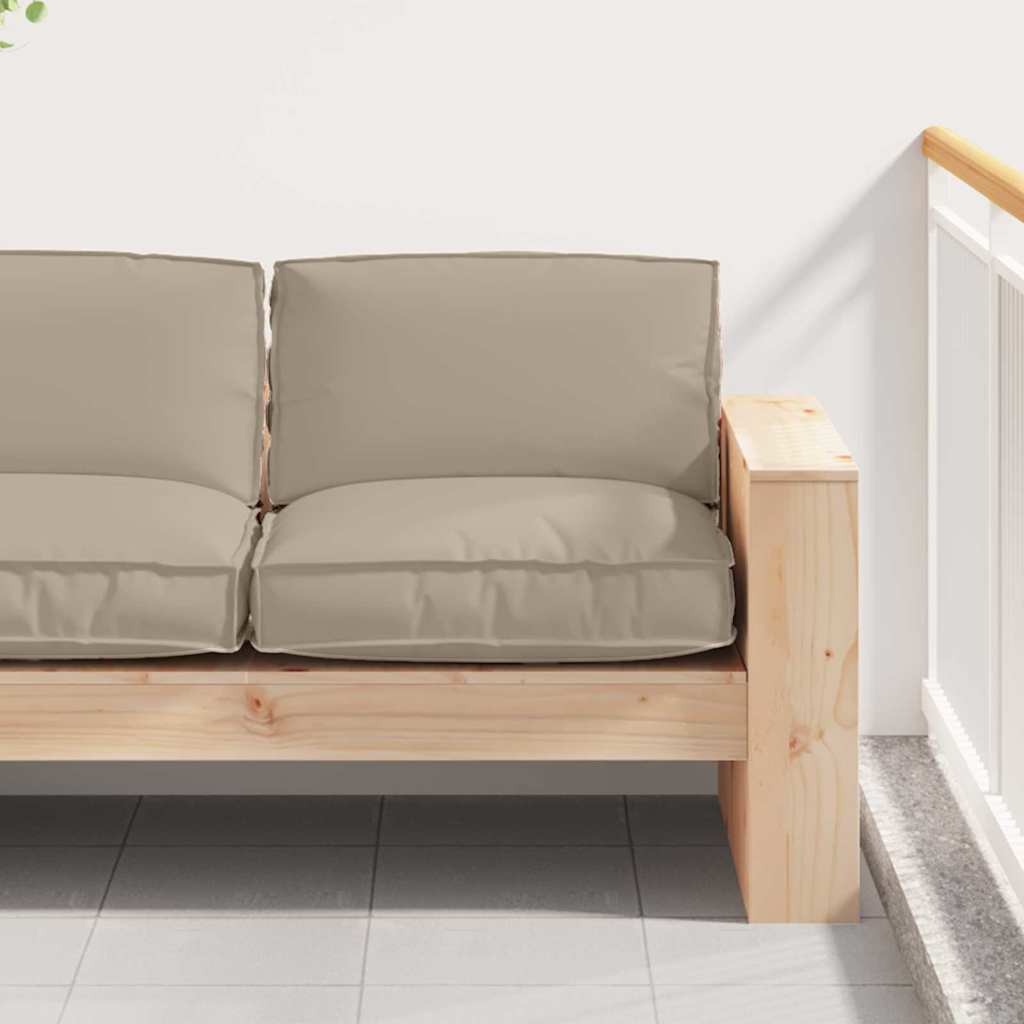 Kissen Oxford-Stoff Taupe 80 x 80 x 12 cm