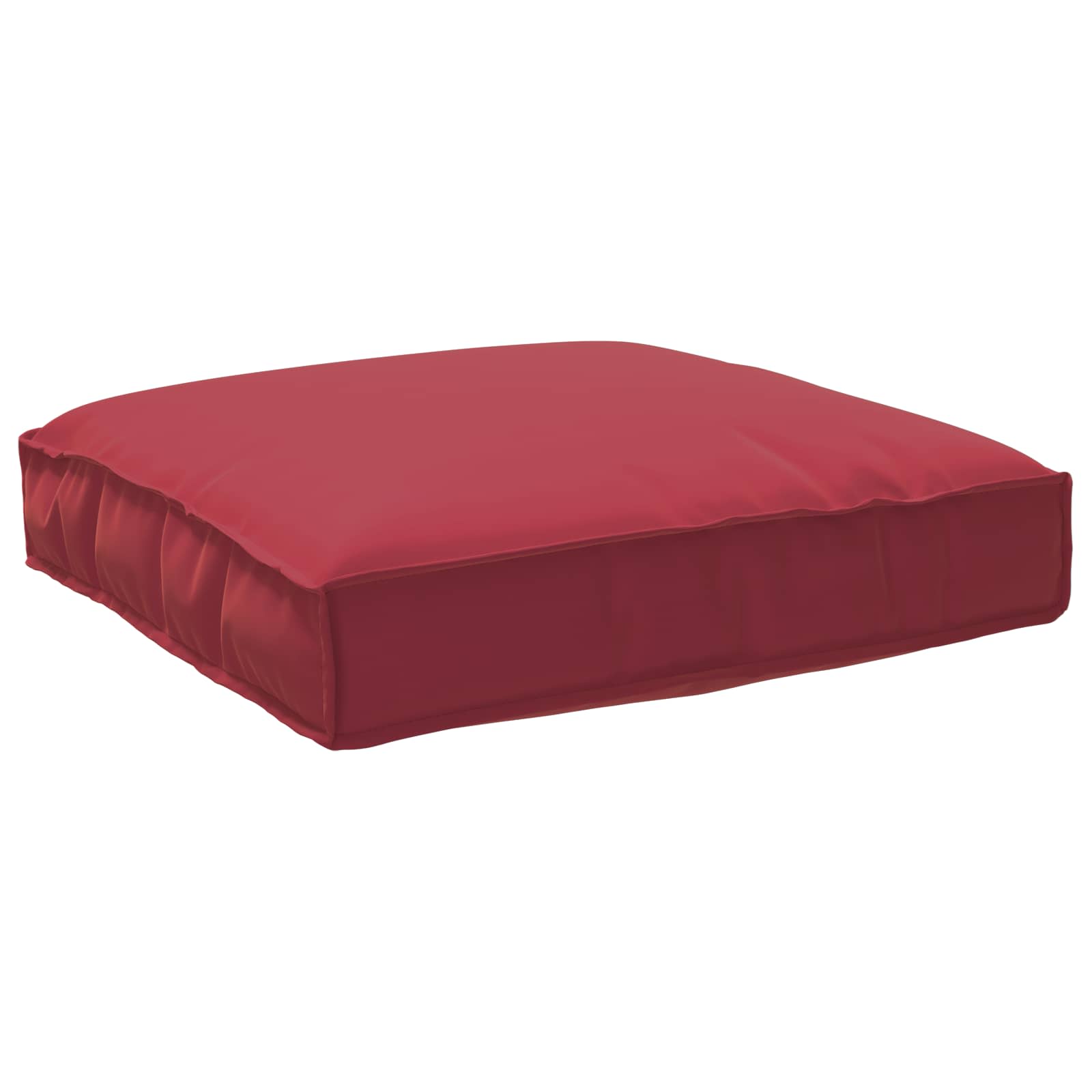 Kissen Oxford-Stoff Weinrot 80 x 80 x 12 cm