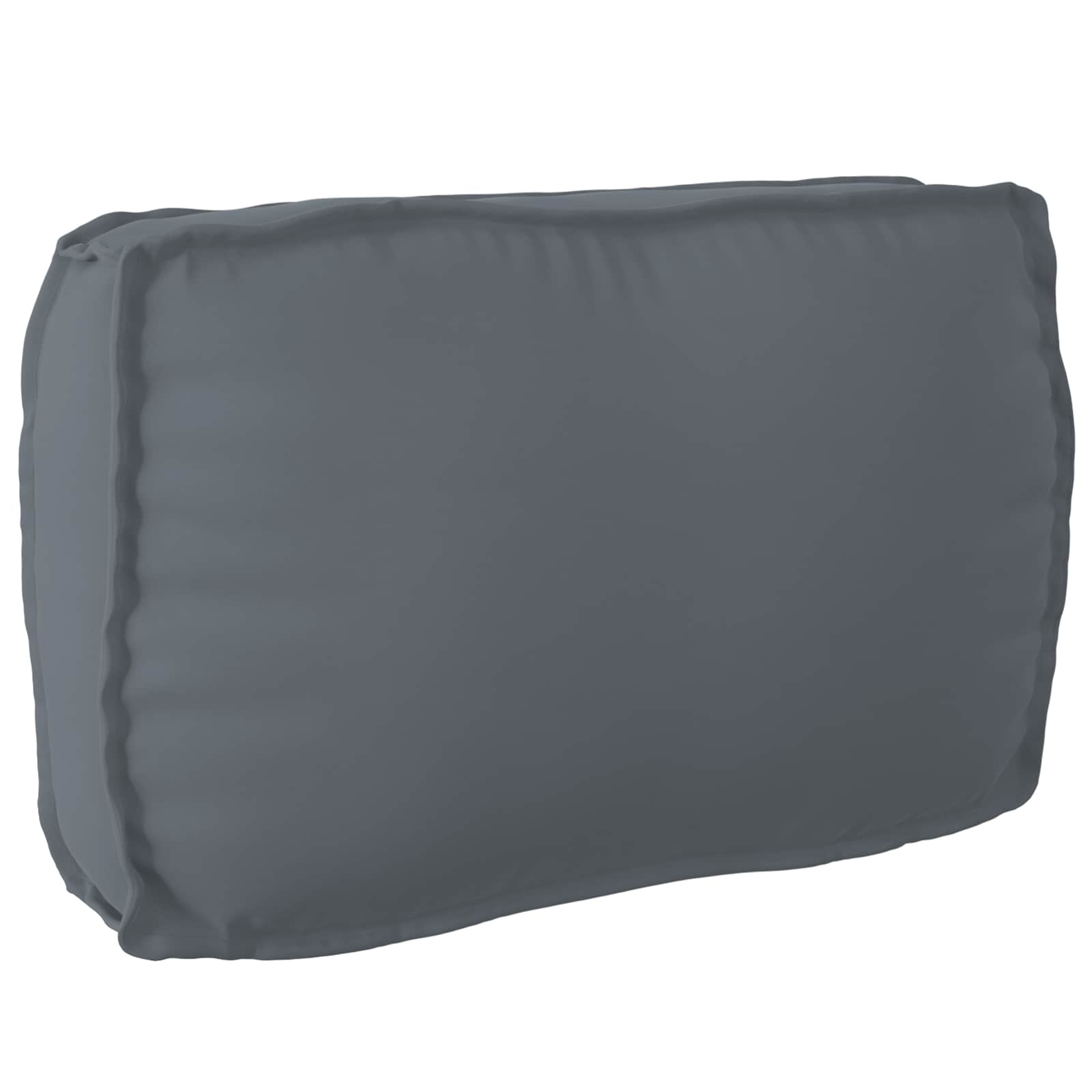 Kissen Oxford-Stoff Anthrazit 70 x 40 x 12 cm