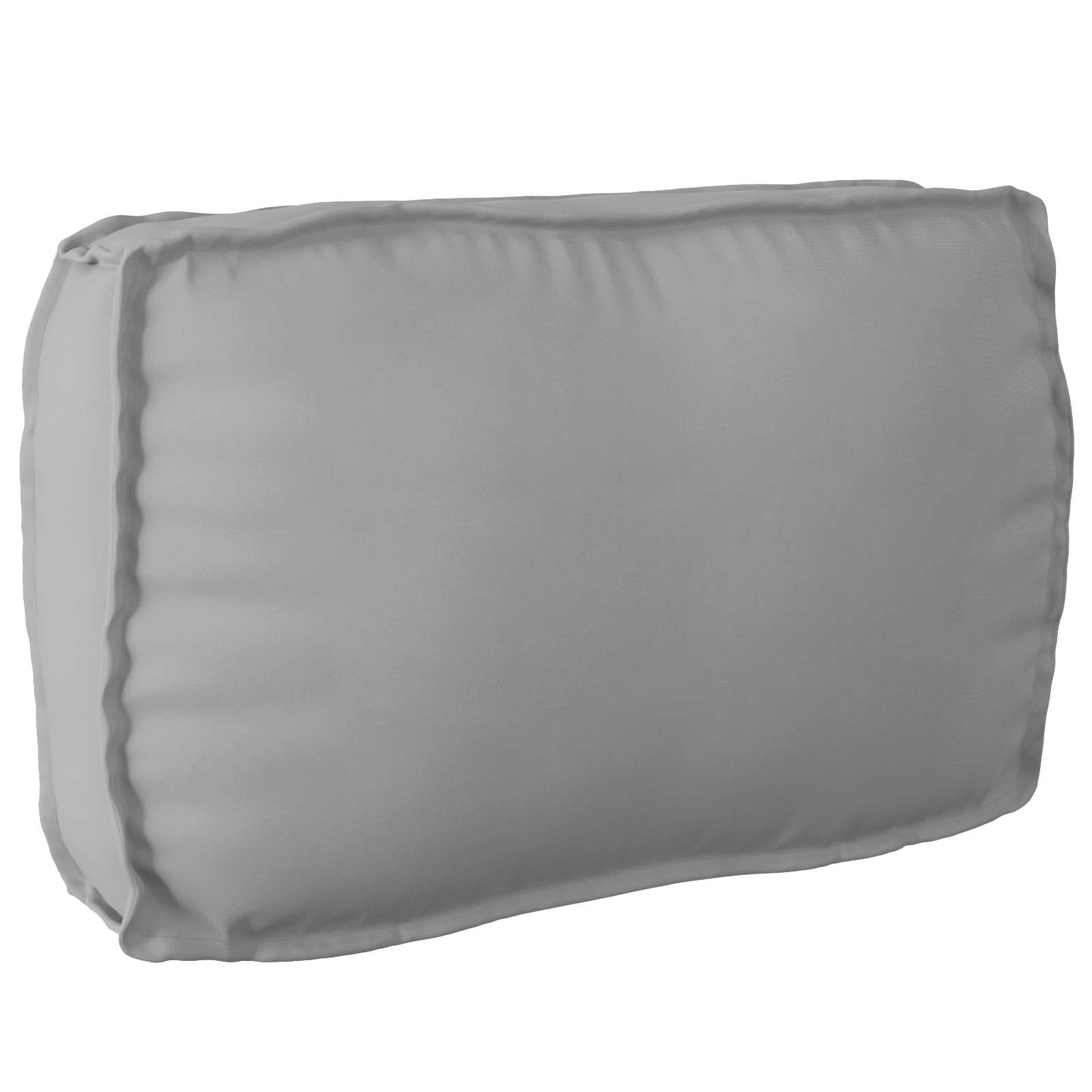 Kissen Oxford-Stoff Grau 70 x 40 x 12 cm