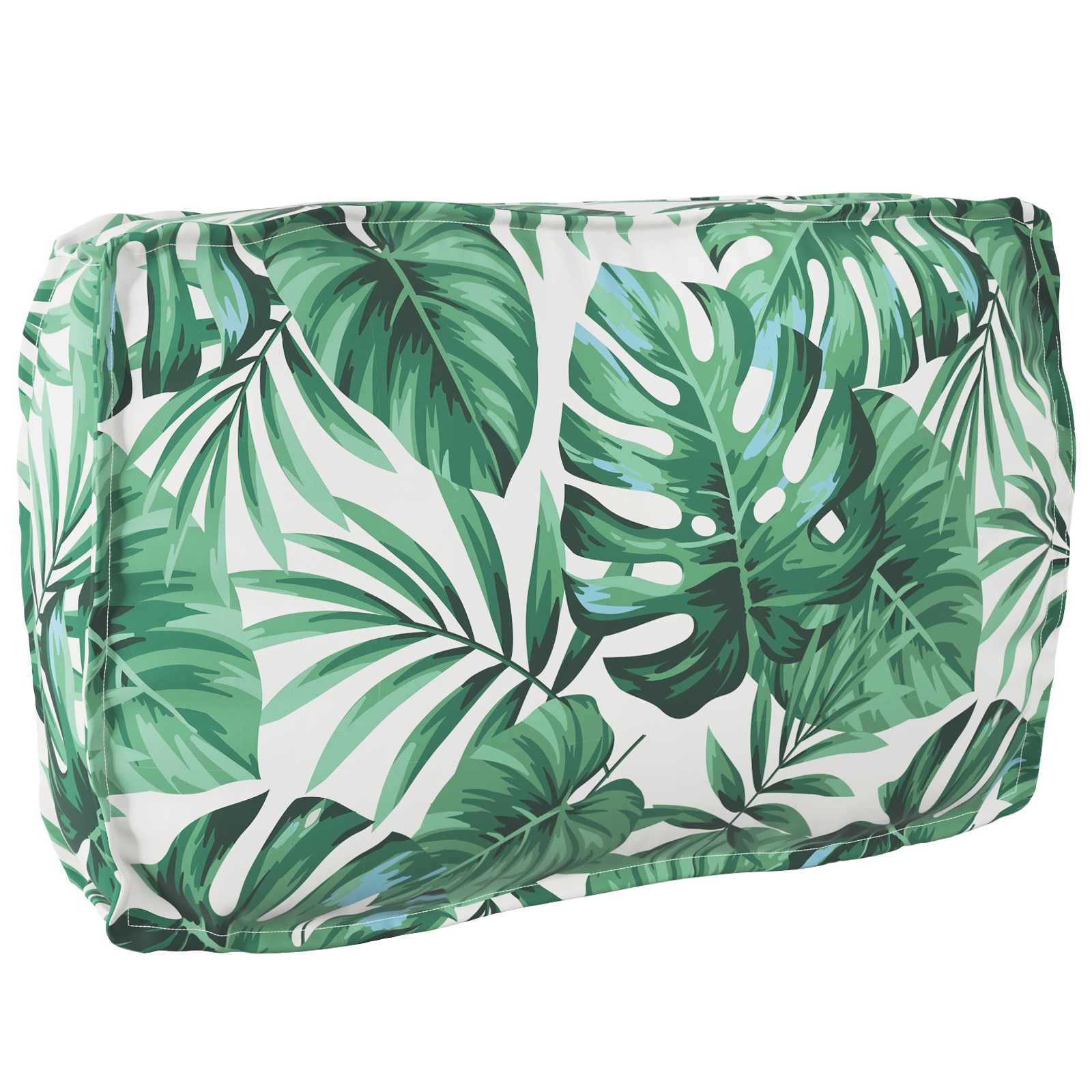 Kissen Oxford-Stoff Blattmuster 70 x 40 x 12 cm