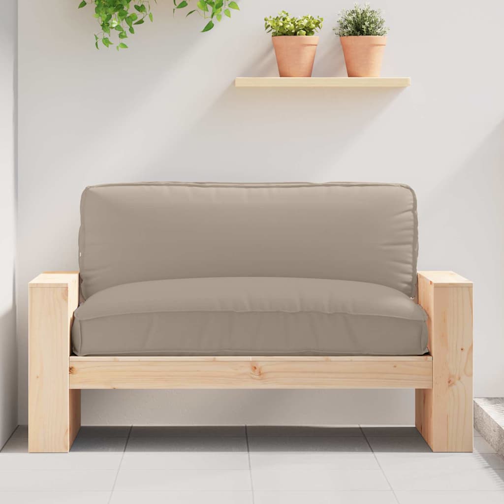 Kissen Oxford-Stoff Taupe 120 x 80 x 12 cm