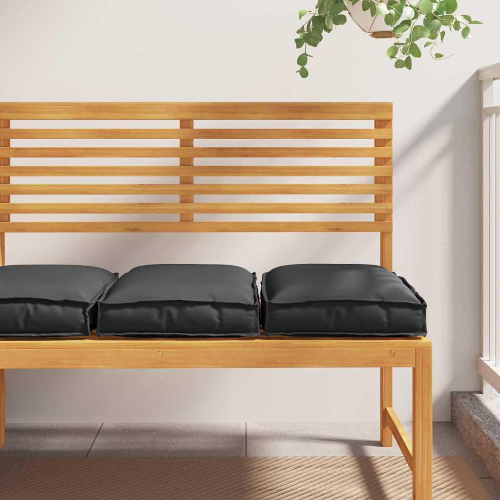 Kissen 2 stk. Oxford-Stoff Schwarz 40 x 40 x 8 cm