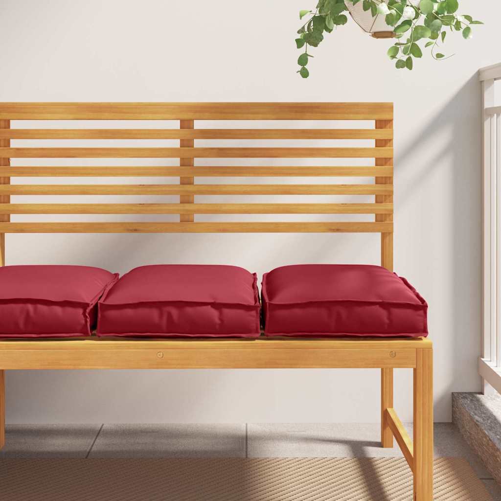 Kissen 2 stk. Oxford-Stoff Weinrot 40 x 40 x 8 cm