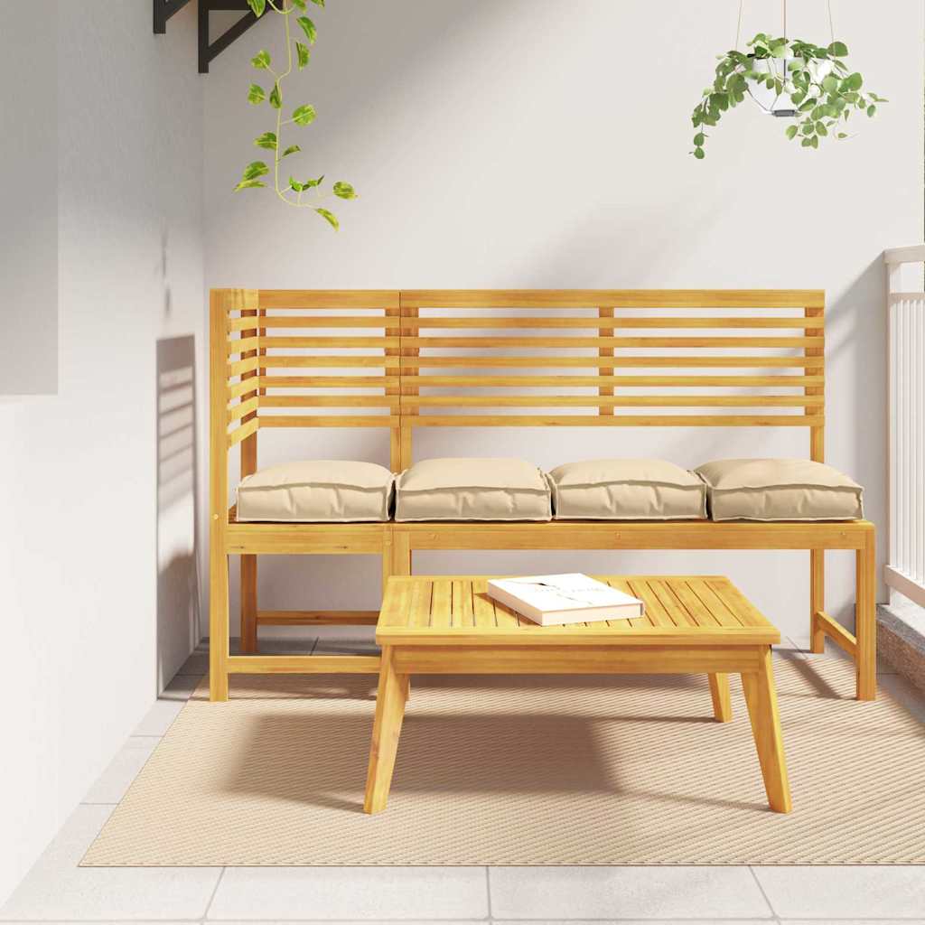 Kissen 4 stk. Oxford-Stoff Beige 40 x 40 x 8 cm