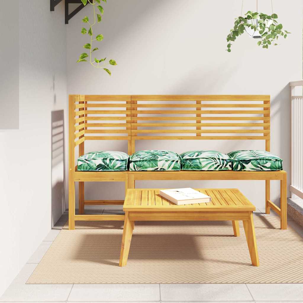 Kissen 4 stk. Oxford-Stoff Blattmuster 40 x 40 x 8 cm