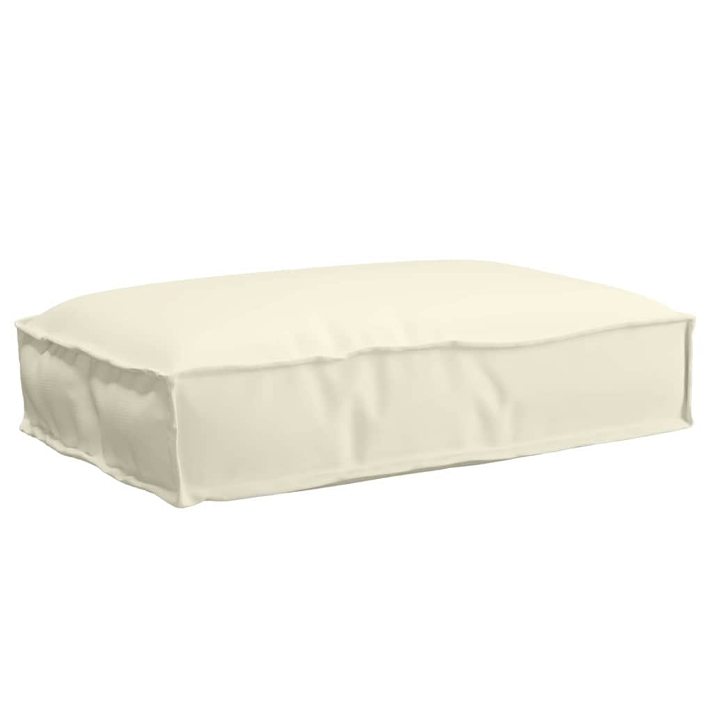 Kissen Oxford-Stoff Creme 60 x 40 x 8 cm