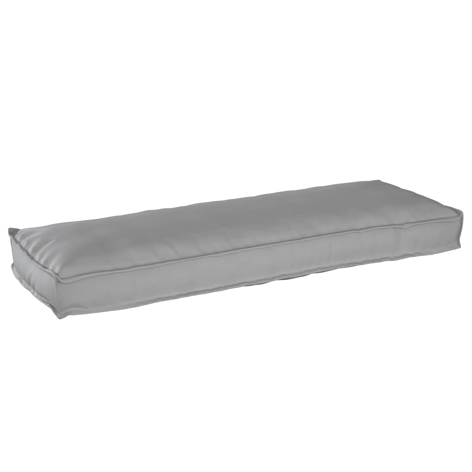 Kissen Oxford-Stoff Grau 120 x 40 x 8 cm