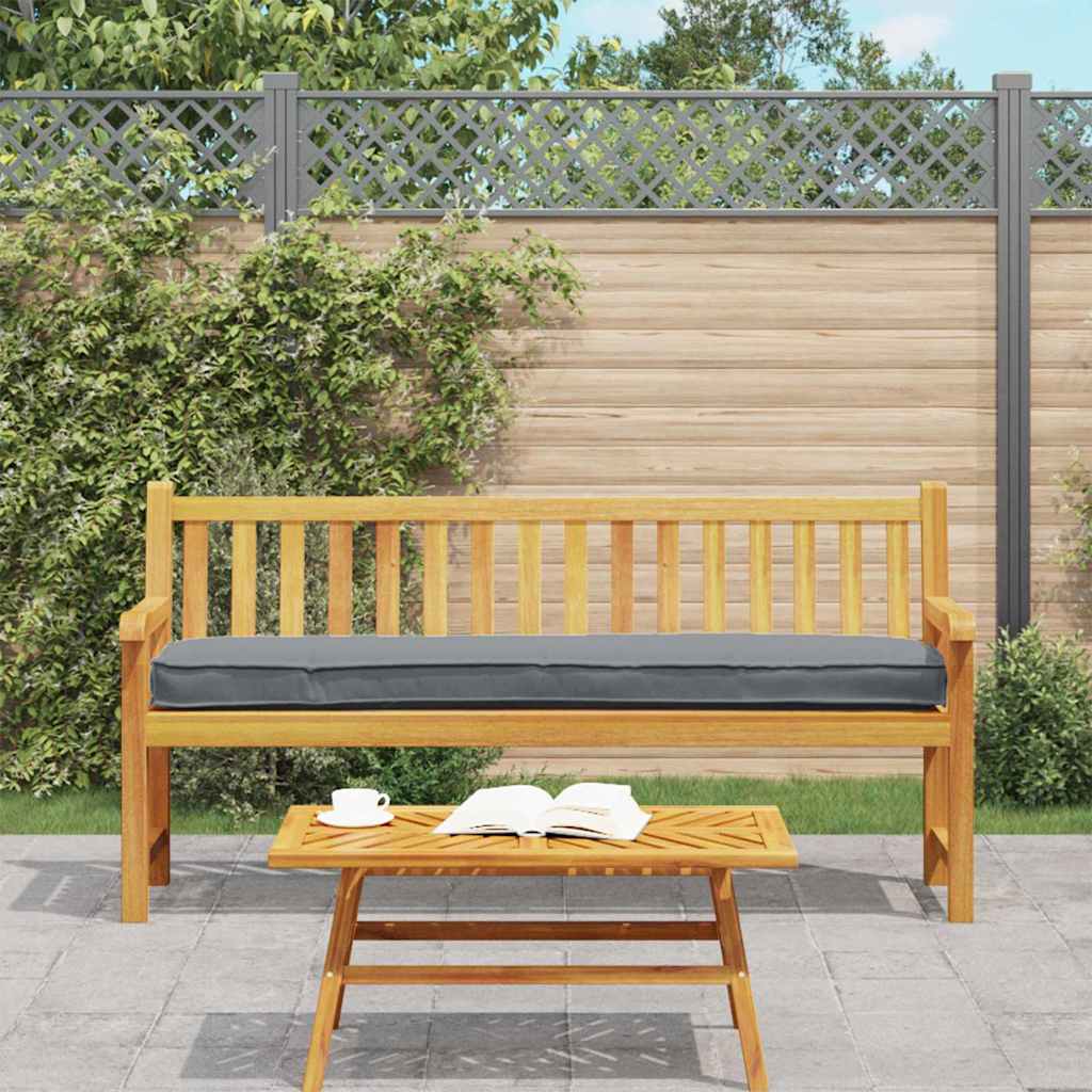 Palettenkissenset 2 stk. Oxford-Stoff Anthrazit 200 x 40 x 8 cm