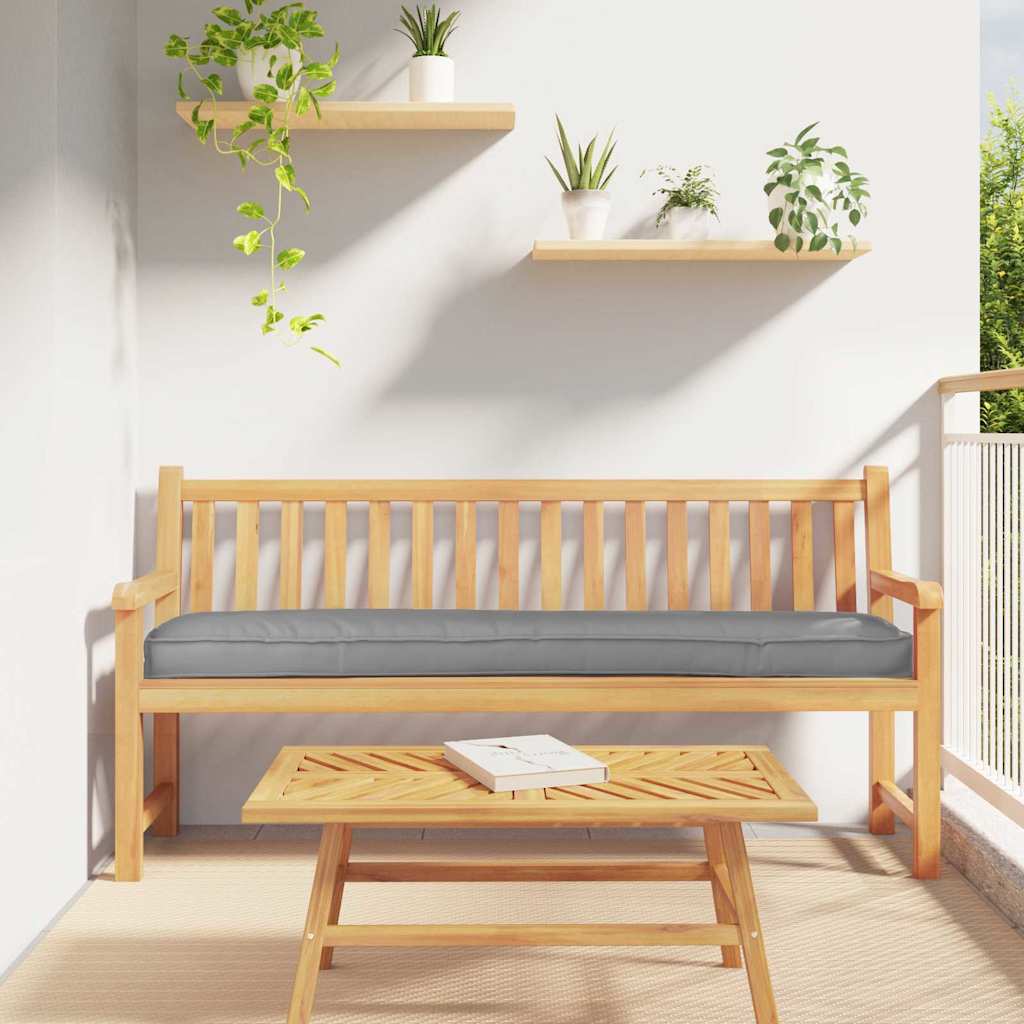 Palettenkissenset 2 stk. Oxford-Stoff Grau 200 x 40 x 8 cm