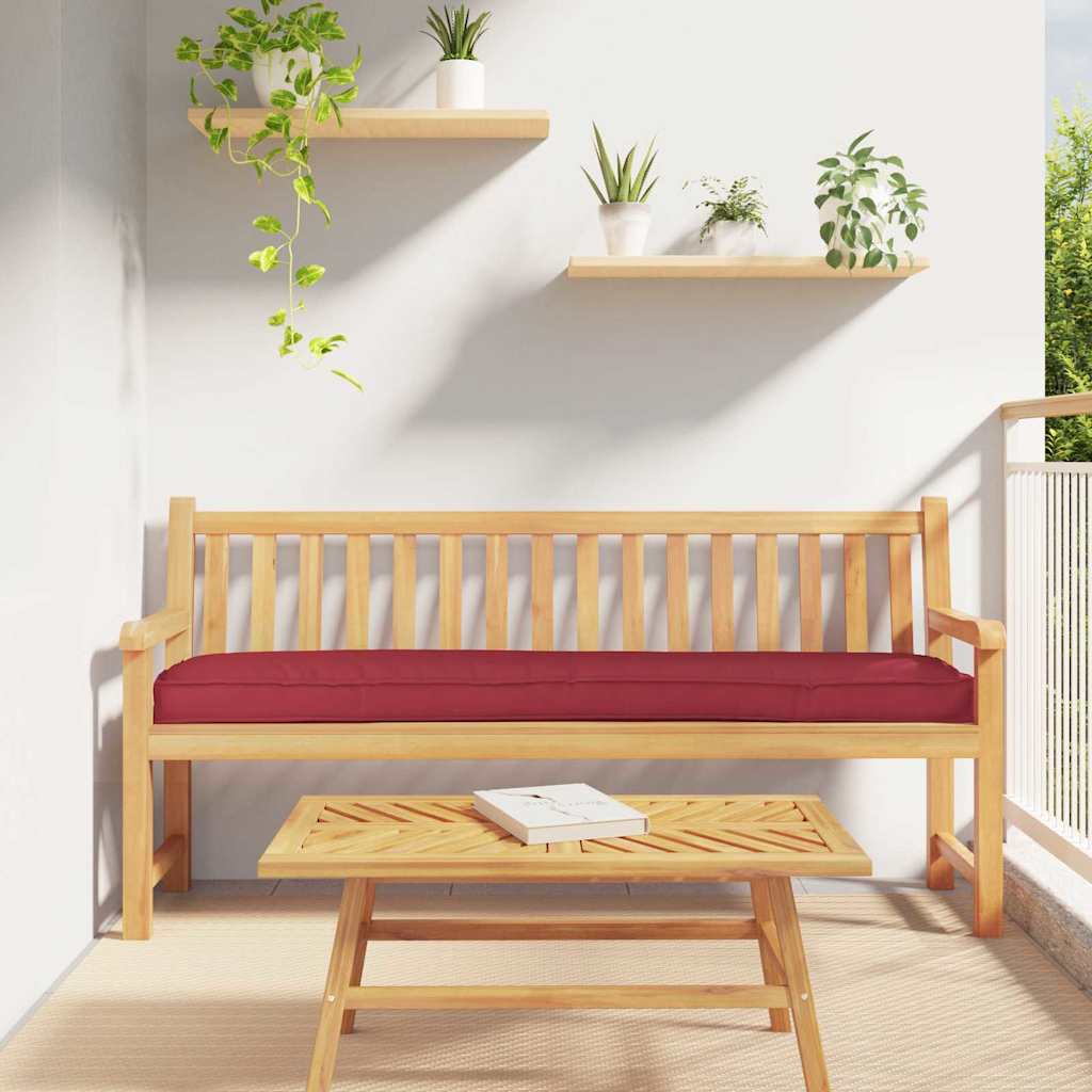 Palettenkissenset 2 stk. Oxford-Stoff Weinrot 200 x 40 x 8 cm