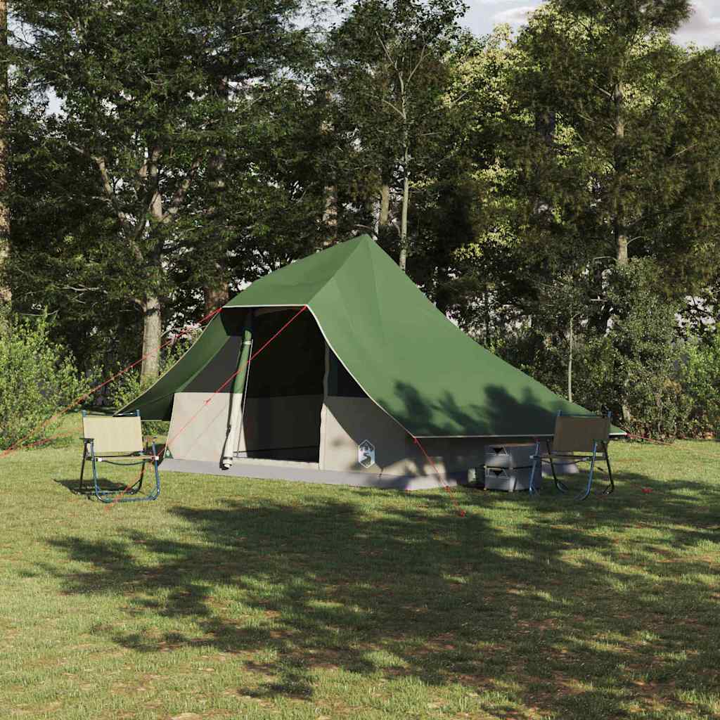 Tipi Zelt 10 Personen Grün Taft