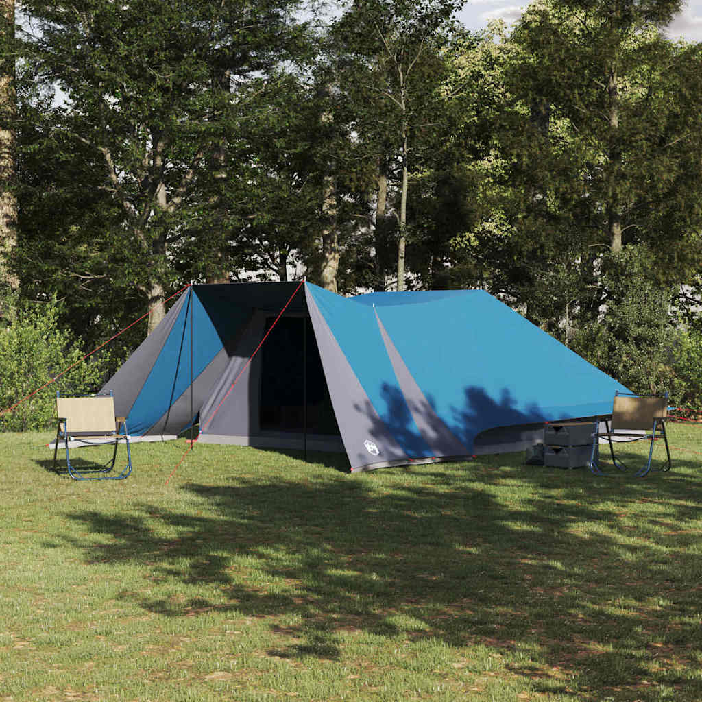 Tipi Zelt 12 Personen Blau Taft