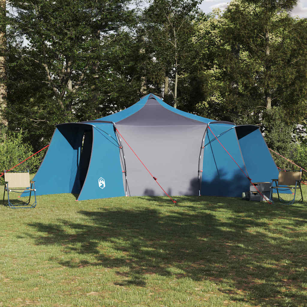 Tipi Zelt 8 Personen Blau Taft