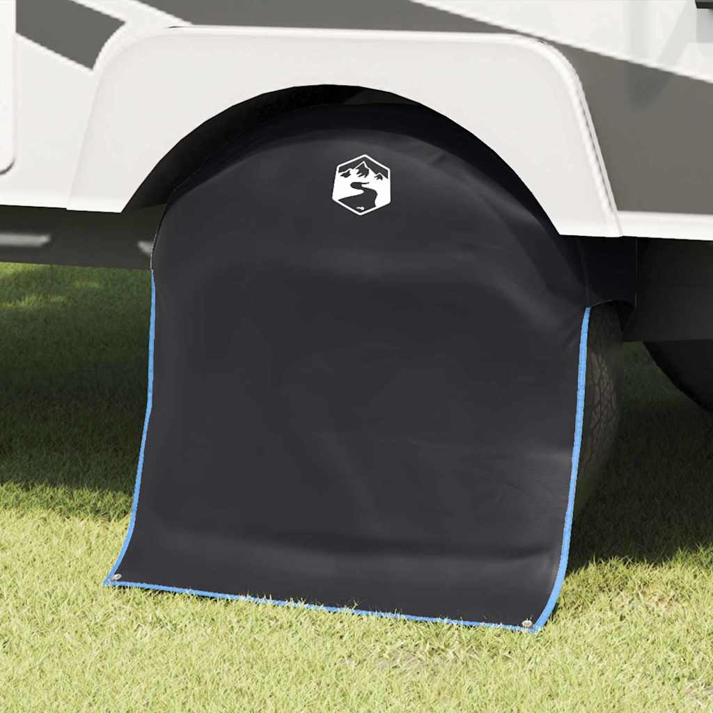 Radkappe Schwarz und Blau 108 x 76 cm Oxford