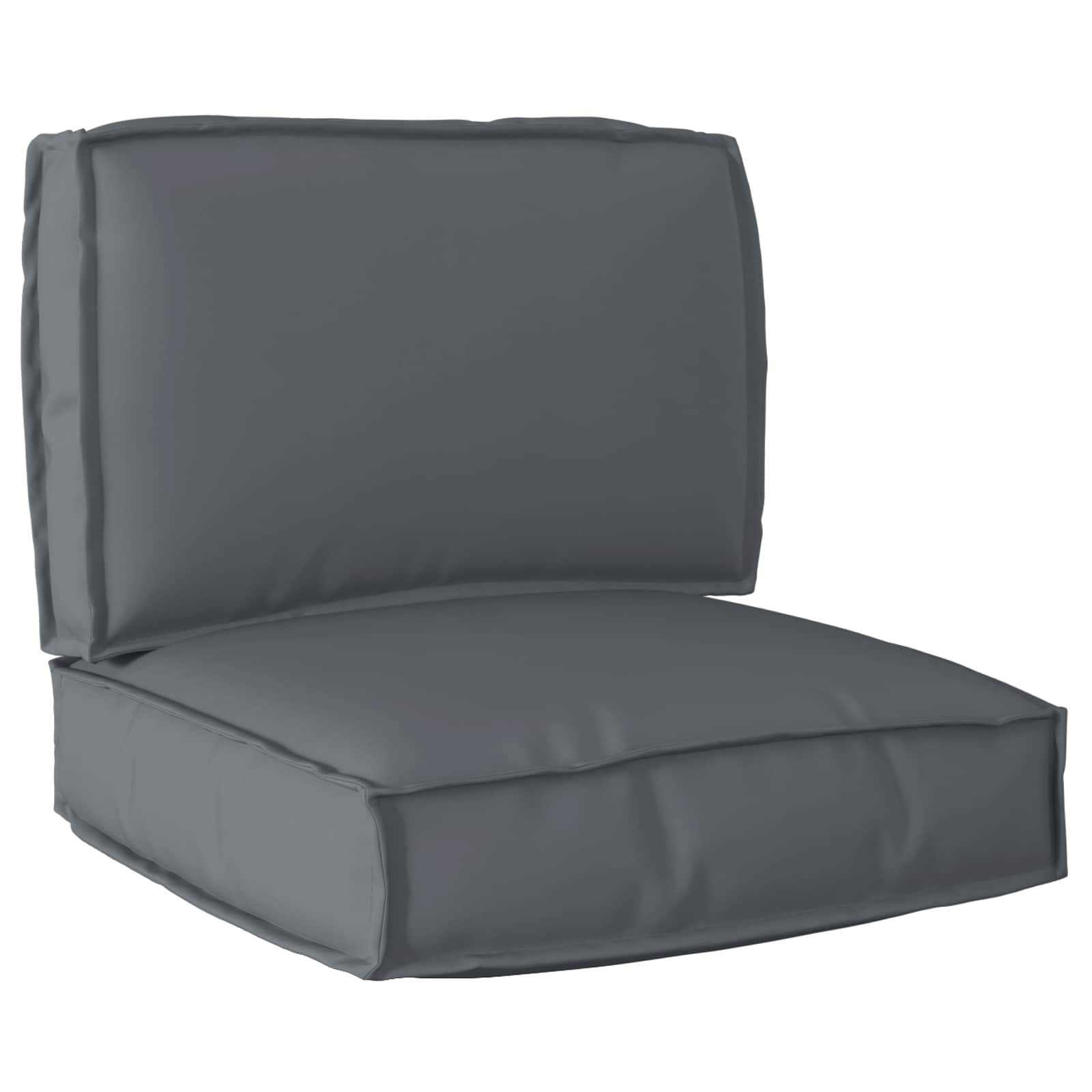 Palettenkissenset Oxford-Stoff Anthrazit 60 x 60 x 52 cm