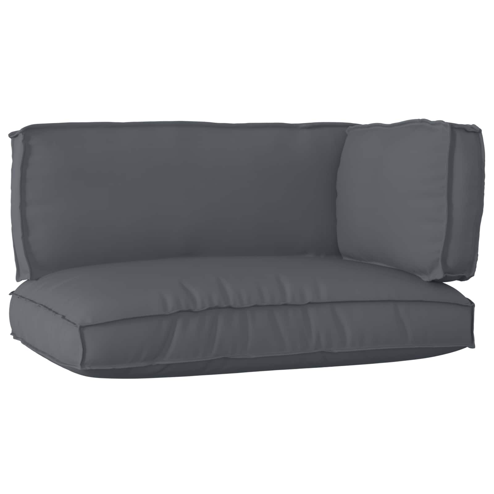 Palettenkissenset Oxford-Stoff Anthrazit 120 x 80 x 52 cm